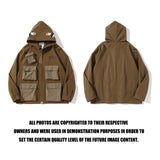 BAPE Varsity Jacket Shark Kaki Brown Jacket Trench Coat Coat