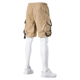 Mens Cargo Shorts Men's Workwear Shorts Cropped Pants Multi-Pocket Cargo Pants