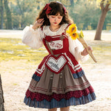 Gothic Lolita Harajuku Style Clothing Pastoral Style Lolita Small Skirt JSK Daily Light Lo Girl Dress