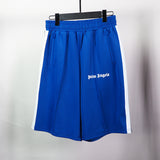 Palm Angels Vintage Rainbow Ribbon Striped Casual Shorts