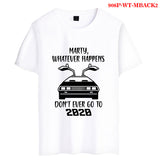 Back to the Future Costume Printed Men's and Women's T-shirt Summer Short Sleeve