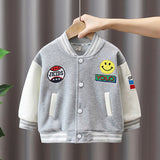 Toddler Boys Jackets Boys' Coat Spring and Autumn Children's Baseball Uniform