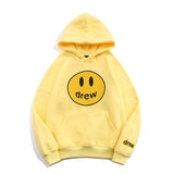 Smiley Face Hoodie Drew Smiley Face Printed Men's and Women's Casual Hooded Sweater