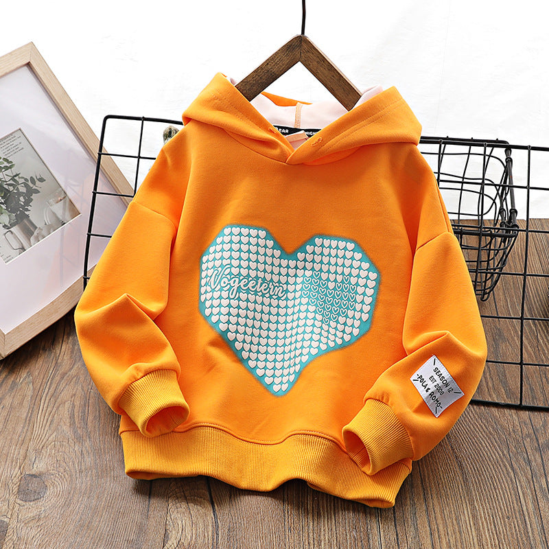 Children Hoodie Sweatshirts Boys Hooded Sweatshirt Spring and Autumn Leisure Loose