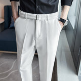 Men Trousers Casual Suit Pants