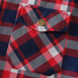 Mens Flannel Jacket with Hoodie Autumn and Winter Plaid, Brushed Warm Shirt Jacket Hoodie