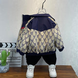 Toddler Boys Jackets Boys' Coat Spring and Autumn Children's Baseball Uniform