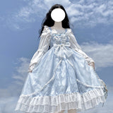 Gothic Lolita Harajuku Style Clothing JSK Dress Long Sleeve Translucent