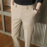 Men Trousers Business Boys Casual Pants