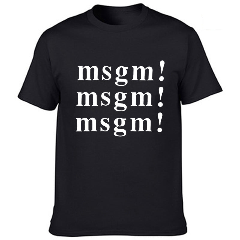 Msgn T Shirt round Neck Cotton Couple Wear
