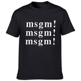 Msgn T Shirt round Neck Cotton Couple Wear