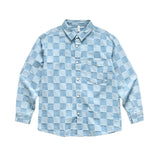 Denim Shirts Men's Long-Sleeved Casual Shirt Men's Jacket