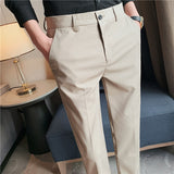 Men Trousers Men's Casual Cropped Pants Repair