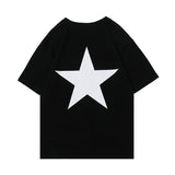 Fog T Shirt Double Line High Street FivePointed Star Short Sleeve Tshirt for Men and Women Fear Of God