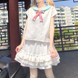 Gothic Lolita Harajuku Style Clothing Hot Girl Sweet Cool Solid Skirt Skirt