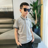 Children Boy Polo Shirts Summer Boys Short Sleeve Lapel T-shirt Short Sleeve