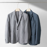 Mens Linen Suits Linen Suit Men's Spring Retro Distressed Coat