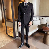Double Brewed Seersucker Suit Men's Casual Suit Wedding Dress