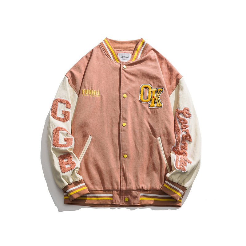 Varsity Jacket for Men Baseball Jackets Spring Fashion Unisex Tops Casual Fashionable