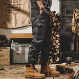 Men Cargo Pants Spring and Autumn Loose Cargo Pants Men