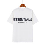 Fog Essentials Tshirts Fear Of God Essentials Double Line Reflective Letter Short Sleeve T-shirt Men and Women Fog High Street
