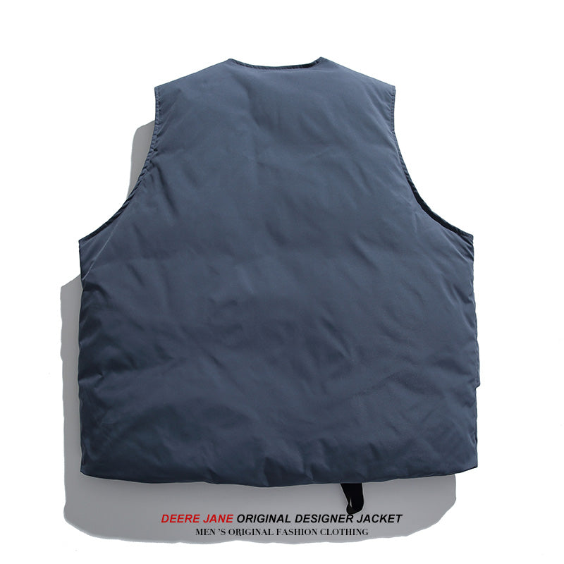 Men Coat Waistcoat Cotton-Padded Coat Men Winter Thicken Thermal Couple
