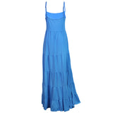 Women Dress Loose Solid Color Suspender Dress