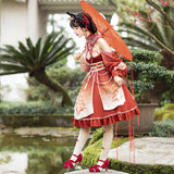 Gothic Lolita Harajuku Style Clothing Chinese Style Lolita Dress Fengming JSK Retro Element Skirt Improved Hanfu Women