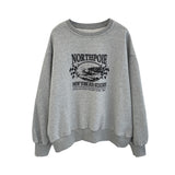 Diana Harvard Sweatshirt Long-Sleeved Sweater round Neck Pullover Thick Fleece Hoodie