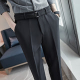Men Trousers Casual Suit Pants