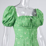 Bella Hadid Dress French Dress Summer Floral Dress