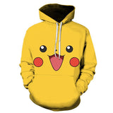 Men and Women Pokemon Pikachu Coat Autumn Couple Anime Sweater 3D Printing