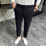 Men Trousers Summer Thin Men Small Suit Pants
