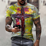 Tactics Style T Shirt for Men 3D Digital Printing Men's T-shirt