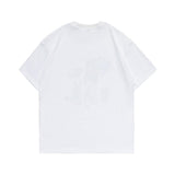 Men T Shirt Summer Casual Tops Men's Vintage Men's round Neck Short Sleeve Casual Loose Cartoon Dogs and Cats T-shirt