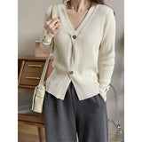 Preppy Aestitic Outfits V-neck Long Sleeve Sweater