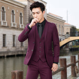 Seersucker Suit Suit Slim Fit Two-Piece Suit