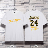 In Memory of Kobe T Shirt Commemorative Kobe Basketball Clothes No. 24 Loose Large Size Cotton
