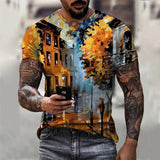 Tactics Style T Shirt for Men Digital Printing Crew Neck Style T-shirt