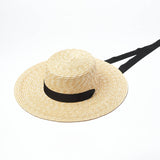 Straw Hat Flat Straw Hat Sun-Proof Vacation Beach Hat Children