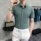 Men Short Sleeve T-Shirt Stretch Shirt Men's Short Sleeve