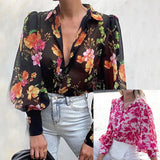 Women Bohemian Shirts Summer Women's Fashion Loose Lapels