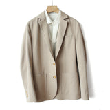 Men's Linen Suits Spring and Autumn Wool Suit Men's Jacket