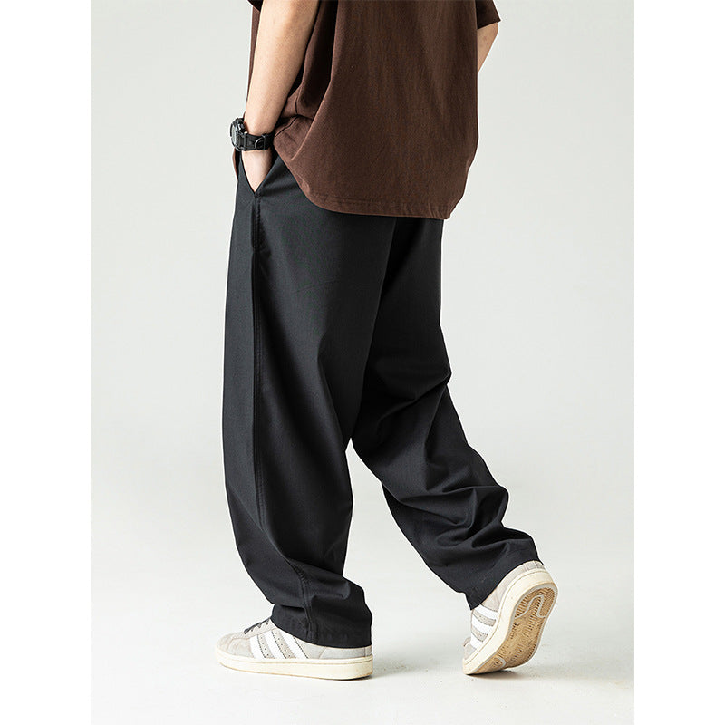Men Cargo Pants Spring Loose Trousers Simple All-Matching Casual Trousers Men