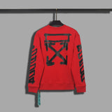 Off White Sweatshirts Long Sleeve round Neck Sweater for Men and Women