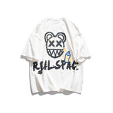 Men's T Shirt Summer Casual Tops Men's Summer Fashion Brand Large Printed Loose Short Sleeve T-shirt Men's and Women's Neutral Fashion Short Sleeve