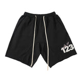 Rrr123 Shorts Drawstring Loose Men's Sports Casual Shorts
