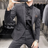 Seersucker Suit Plaid Suit Two-Piece Suit