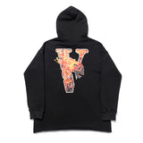 Pop Smoke Vlone King of New York Sweatshirt 999 Big V Meteor Print Country Hooded Sweater