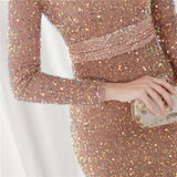 Sequin Evening Dress Sequined Queen Fishtail Evening Gown